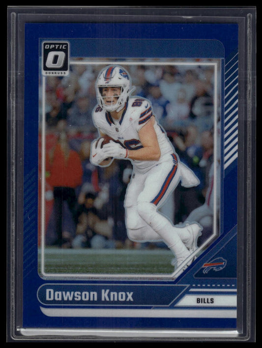 2024 Donruss Optic #24 Dawson Knox Blue #/199