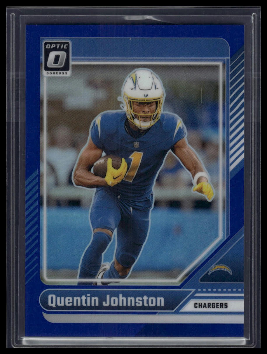 2024 Donruss Optic #108 Quentin Johnston Blue #/199