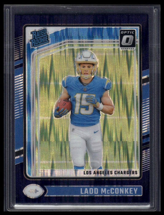 2024 Donruss Optic #266 Ladd McConkey Purple Shock