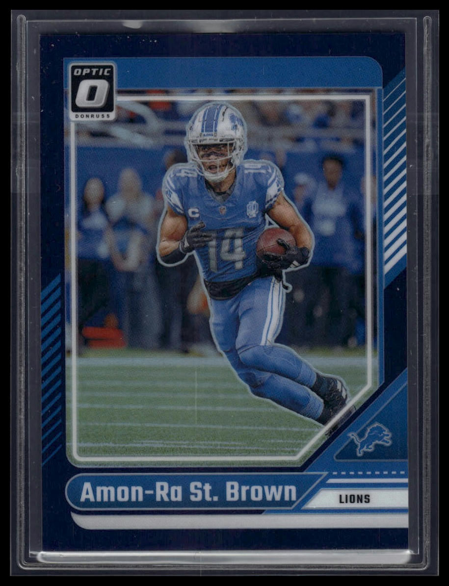 2024 Donruss Optic #66 Amon-Ra St. Brown Purple #/60