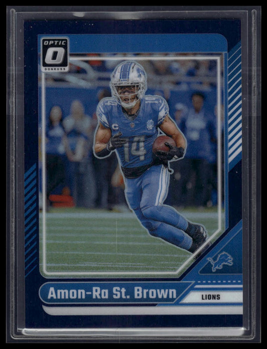 2024 Donruss Optic #66 Amon-Ra St. Brown Purple #/60