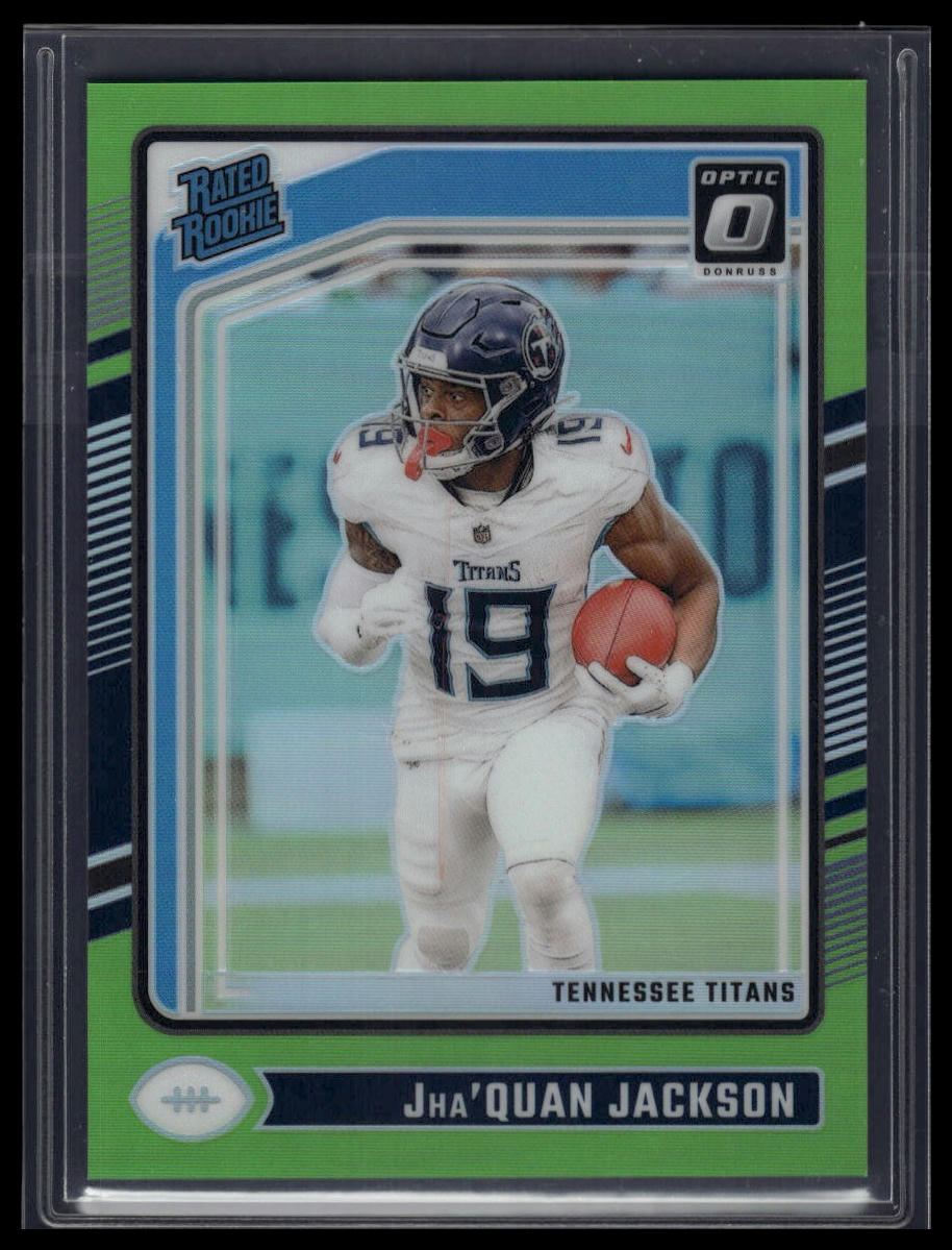 2024 Donruss Optic #253 Jha'Quan Jackson Lime Green #/50