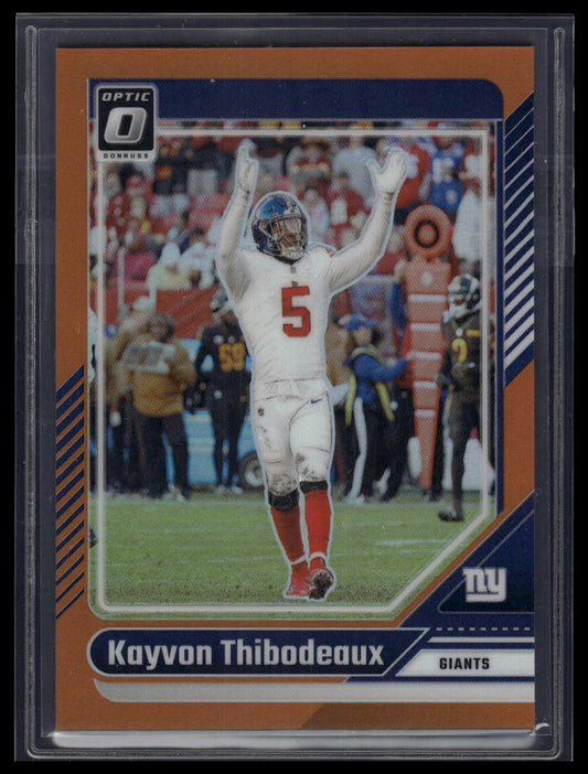 2024 Donruss Optic #150 Kayvon Thibodeaux Orange #/249