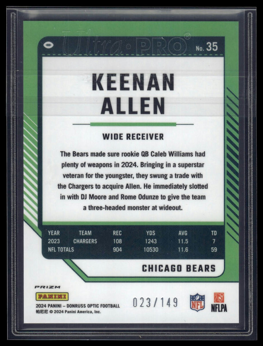 2024 Donruss Optic #35 Keenan Allen Flex #/149
