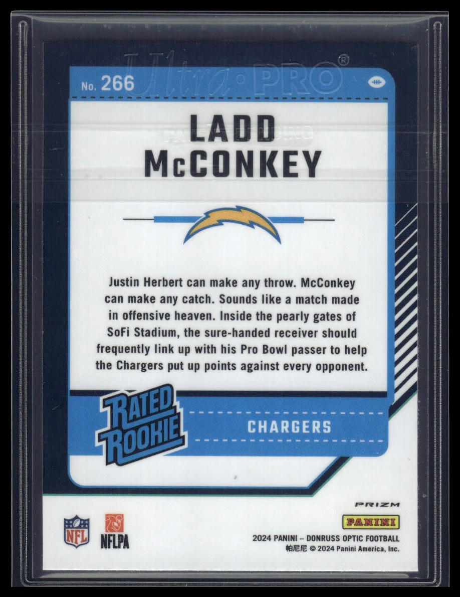 2024 Donruss Optic #266 Ladd McConkey Blue Scope
