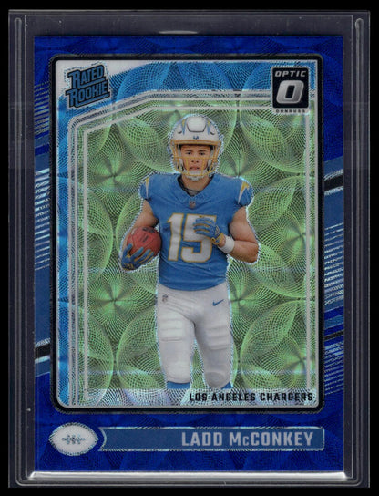 2024 Donruss Optic #266 Ladd McConkey Blue Scope