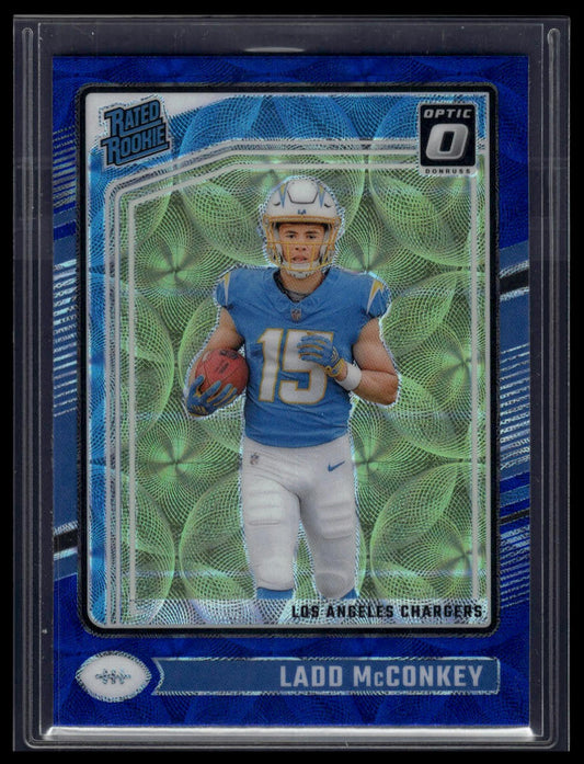 2024 Donruss Optic #266 Ladd McConkey Blue Scope