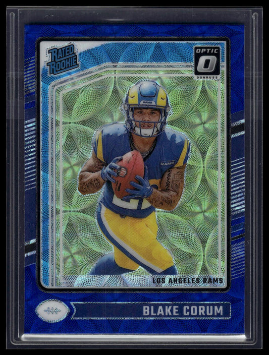 2024 Donruss Optic #208 Blake Corum Blue Scope