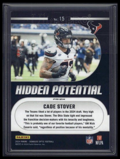 2024 Donruss Optic #15 Cade Stover Hidden Potential