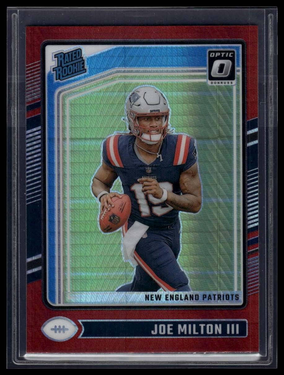 2024 Donruss Optic #255 Joe Milton III Red Hyper