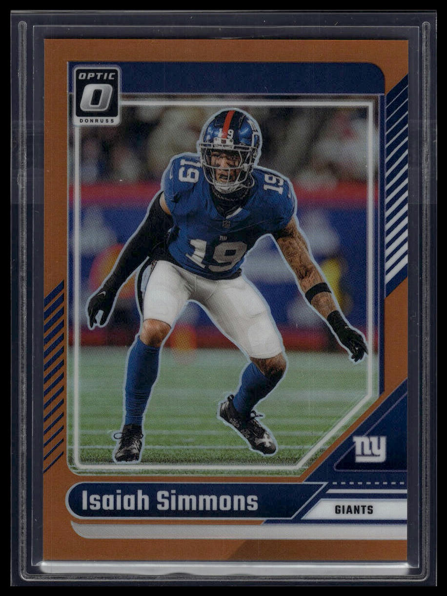 2024 Donruss Optic #149 Isaiah Simmons Orange #/249