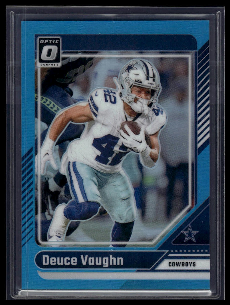 2024 Donruss Optic #52 Deuce Vaughn Aqua #/299