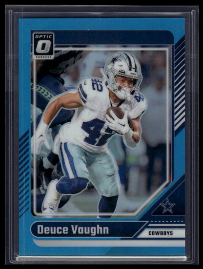 2024 Donruss Optic #52 Deuce Vaughn Aqua #/299