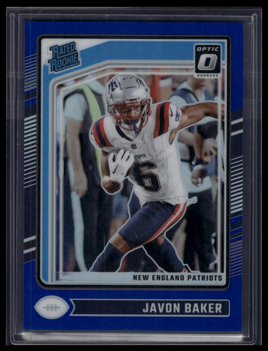 2024 Donruss Optic #245 Javon Baker Blue #/199
