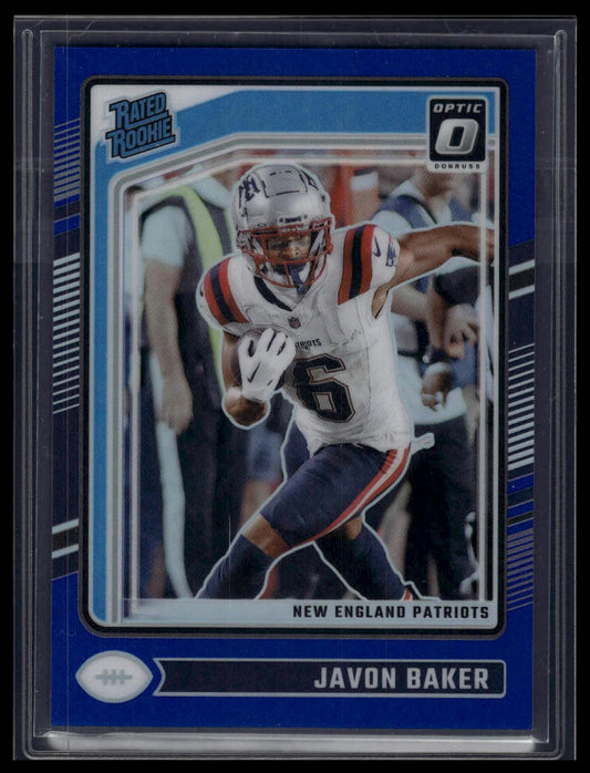 2024 Donruss Optic #245 Javon Baker Blue #/199