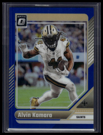 2024 Donruss Optic #140 Alvin Kamara Blue #/199