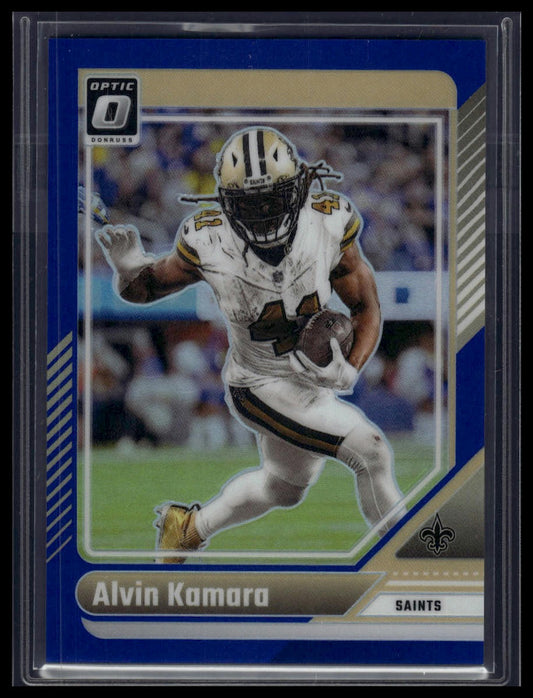 2024 Donruss Optic #140 Alvin Kamara Blue #/199