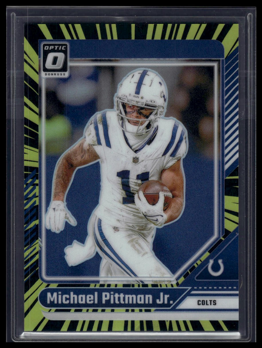 2024 Donruss Optic #85 Michael Pittman Jr. Electricity #/75
