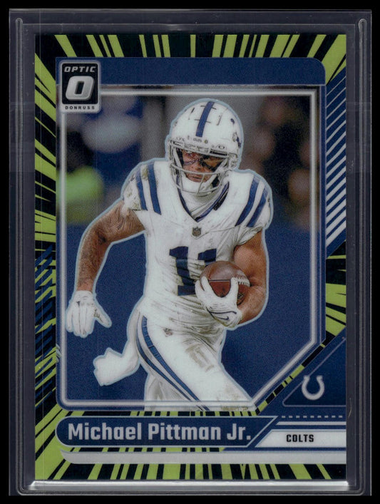 2024 Donruss Optic #85 Michael Pittman Jr. Electricity #/75