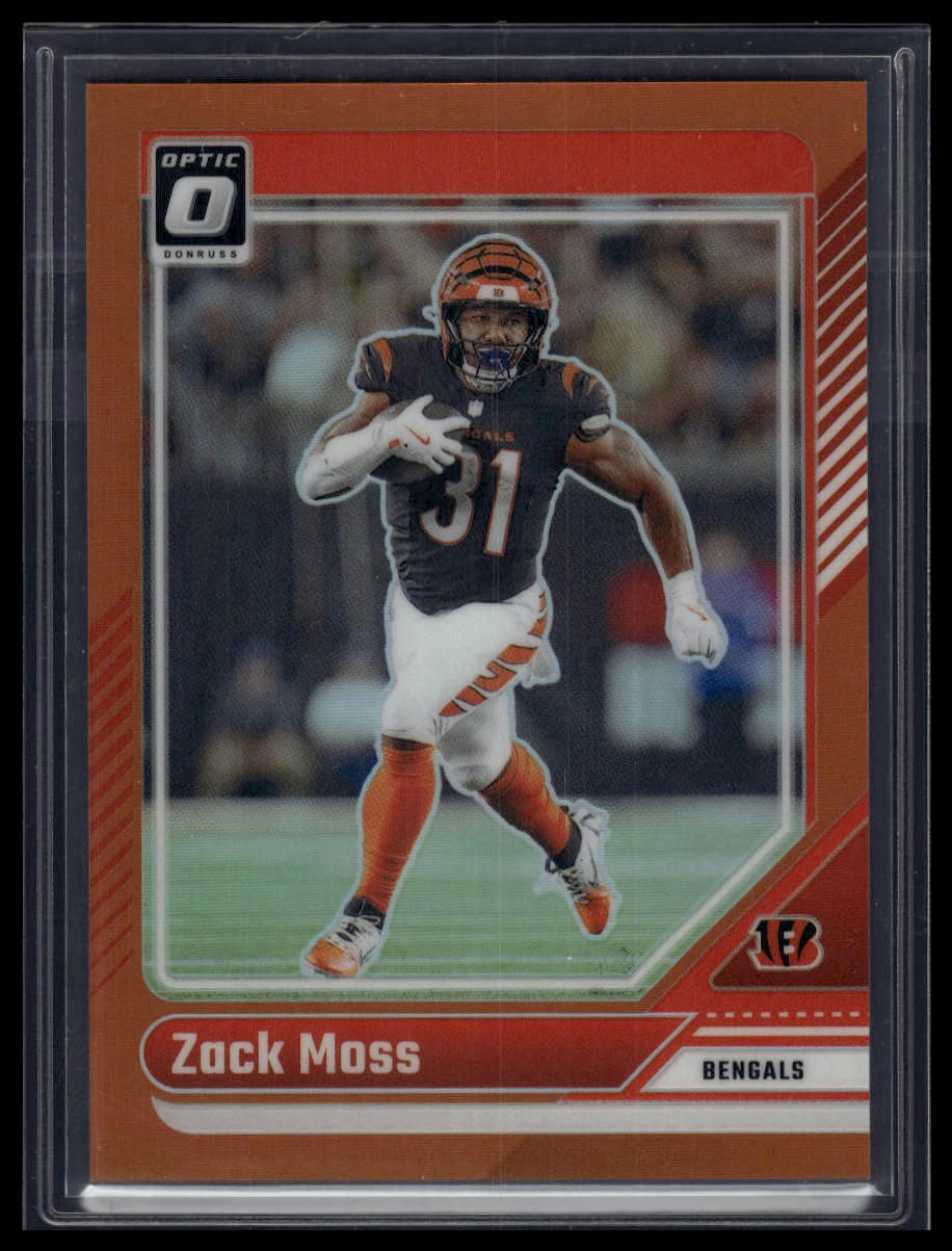 2024 Donruss Optic #39 Zack Moss Orange #/249