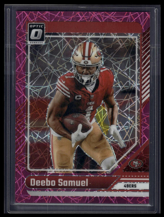 2024 Donruss Optic #172 Deebo Samuel Pink Velocity #/80