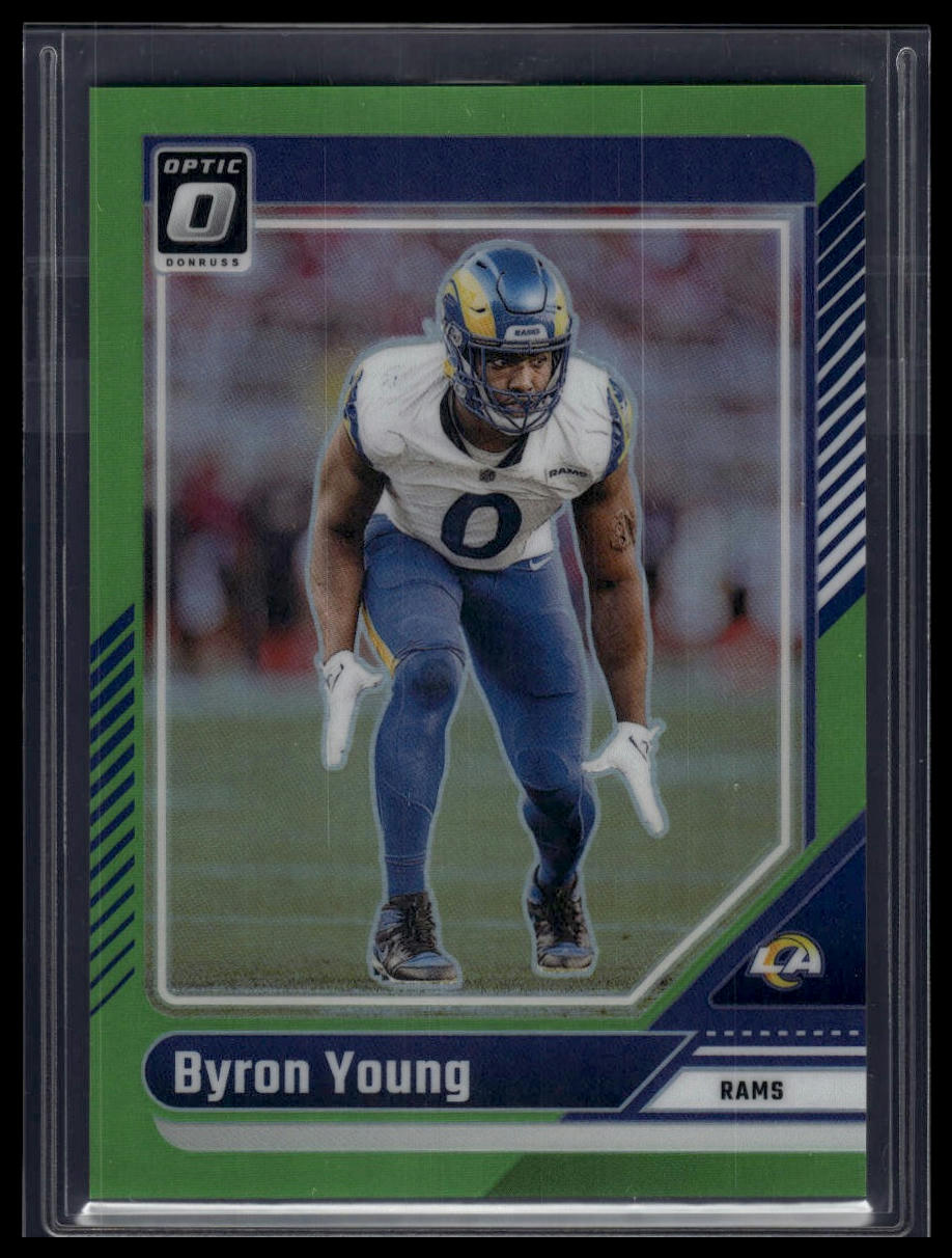 2024 Donruss Optic #119 Byron Young (LB) Lime Green #/50