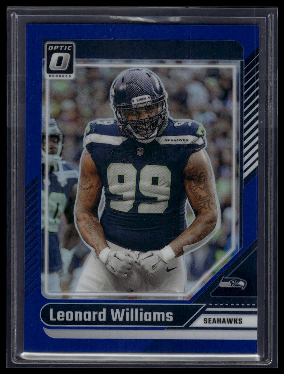 2024 Donruss Optic #182 Leonard Williams Blue #/199
