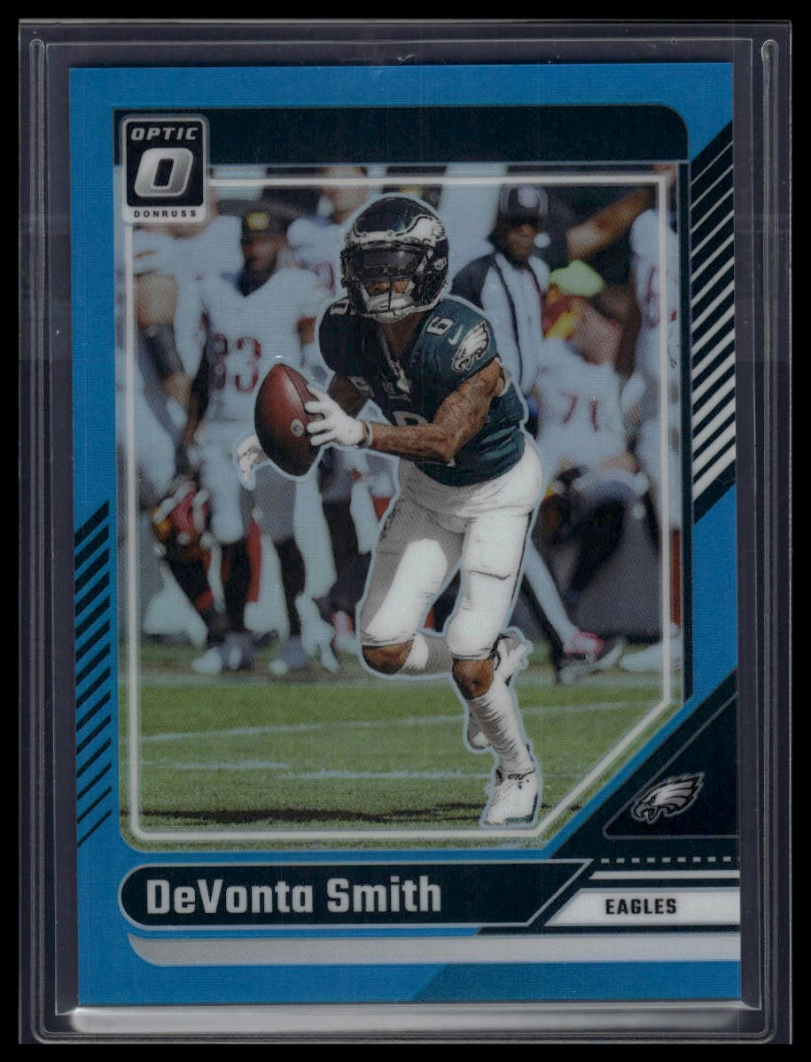 2024 Donruss Optic #161 DeVonta Smith Aqua #/299