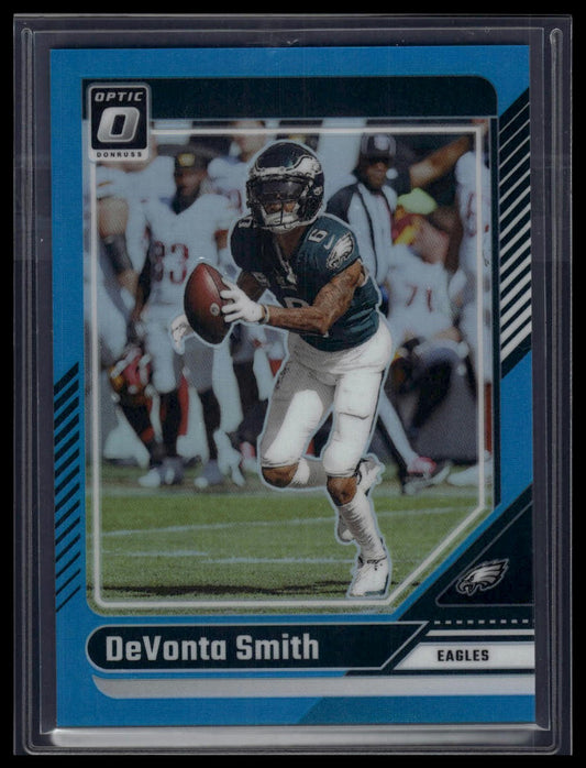 2024 Donruss Optic #161 DeVonta Smith Aqua #/299