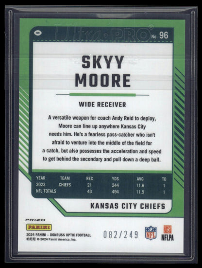 2024 Donruss Optic #96 Skyy Moore Orange #/249