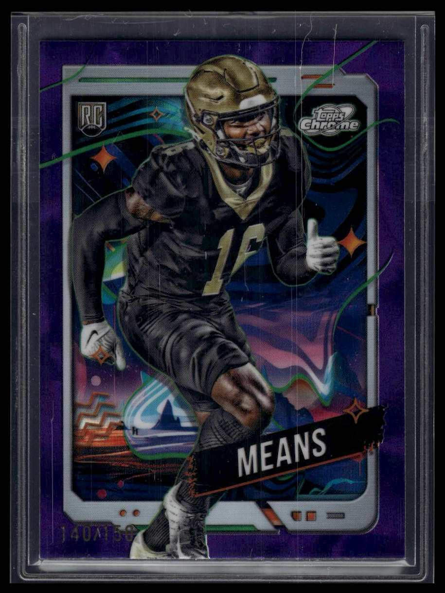 2024 Topps Chrome Cosmic #165 Bub Means Purple Nebula Refractors #/150