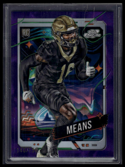 2024 Topps Chrome Cosmic #165 Bub Means Purple Nebula Refractors #/150