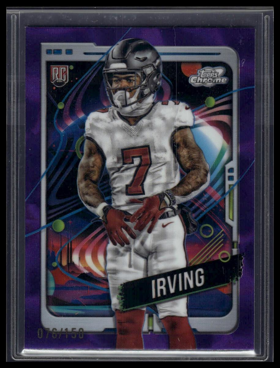 2024 Topps Chrome Cosmic #188 Bucky Irving Purple Nebula Refractors #/150