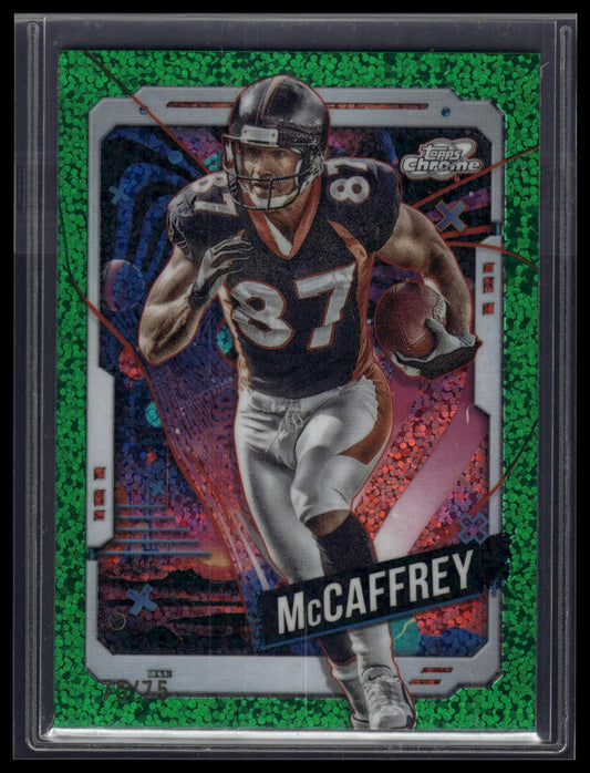 2024 Topps Chrome Cosmic #27 Ed McCaffrey Green Space Dust Refractors #/75