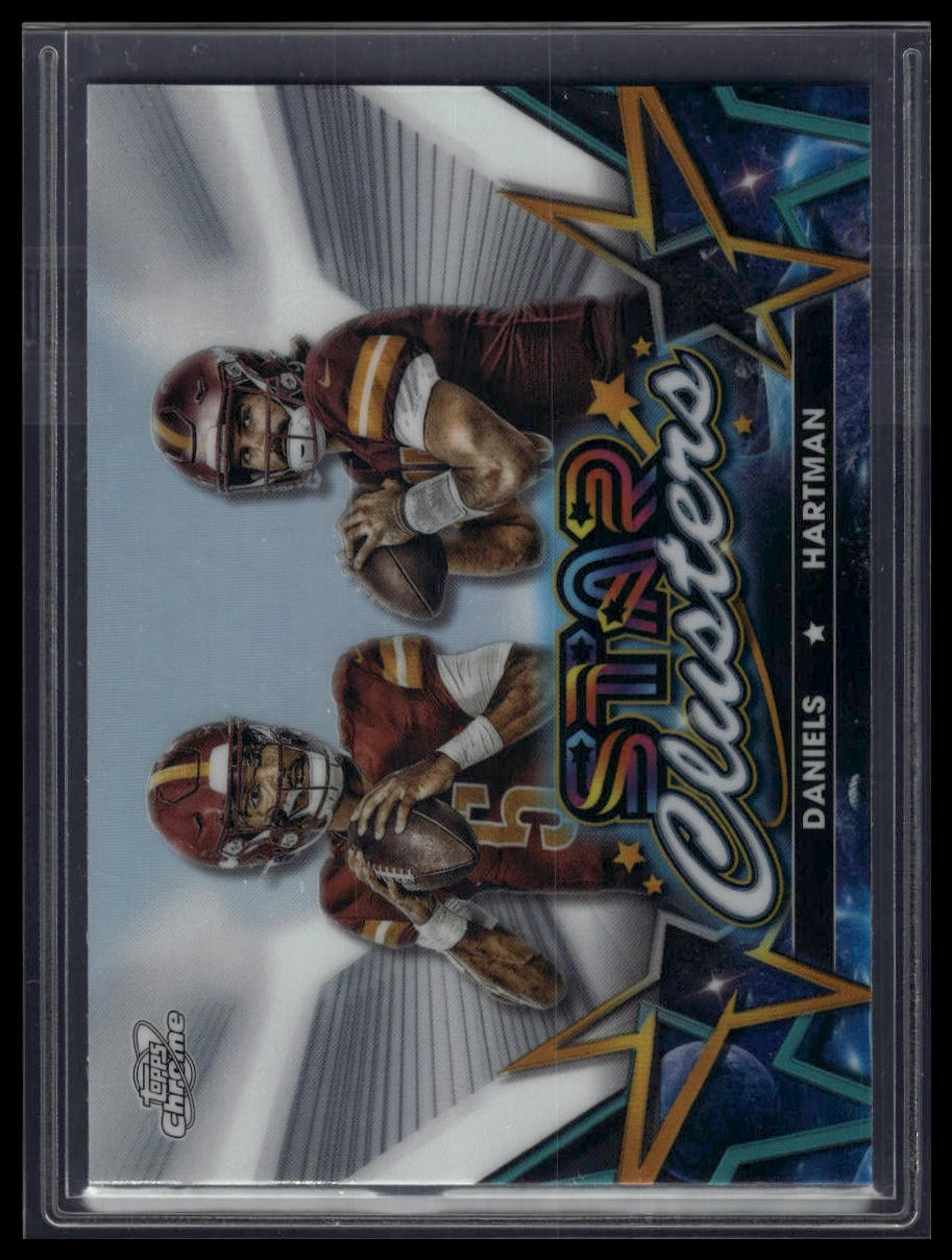 2024 Topps Chrome Cosmic #SCL-8 Jayden Daniels / Sam Hartman Star Clusters