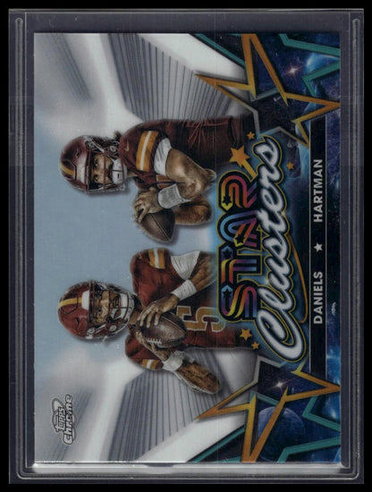 2024 Topps Chrome Cosmic #SCL-8 Jayden Daniels / Sam Hartman Star Clusters
