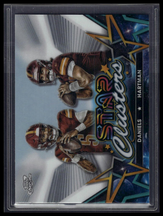 2024 Topps Chrome Cosmic #SCL-8 Jayden Daniels / Sam Hartman Star Clusters