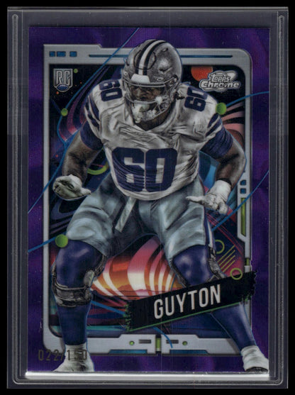 2024 Topps Chrome Cosmic #125 Tyler Guyton Purple Nebula Refractors #/150