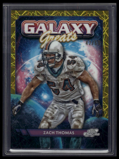 2024 Topps Chrome Cosmic #GG-32 Zach Thomas Galaxy Greats Gold /50