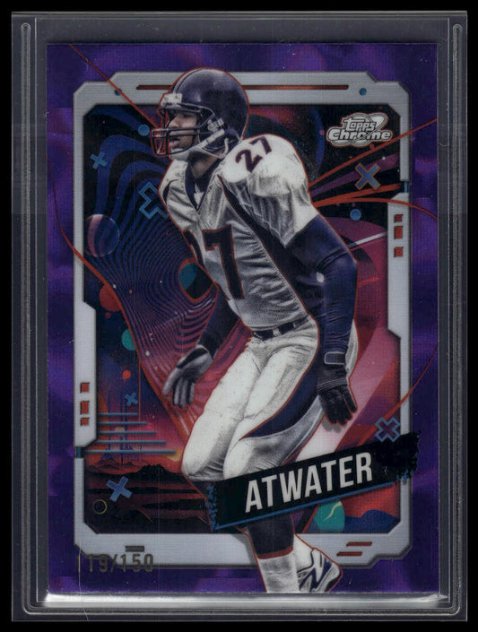 2024 Topps Chrome Cosmic #30 Steve Atwater Purple Nebula Refractors #/150