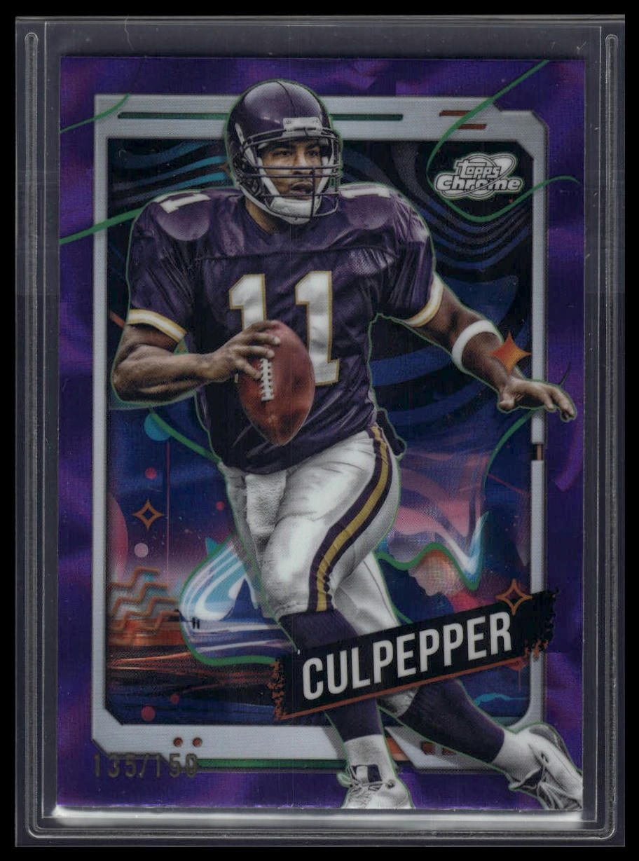 2024 Topps Chrome Cosmic #59 Daunte Culpepper Purple Nebula Refractors #/150
