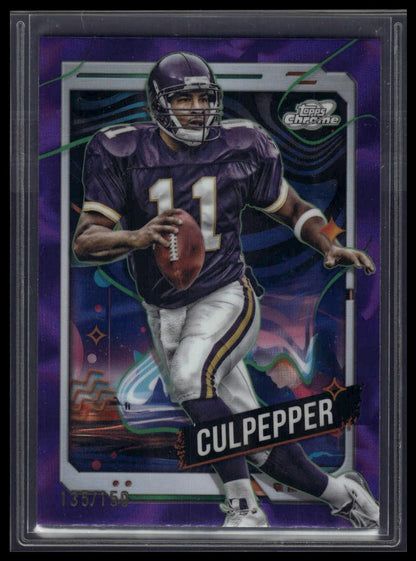 2024 Topps Chrome Cosmic #59 Daunte Culpepper Purple Nebula Refractors #/150