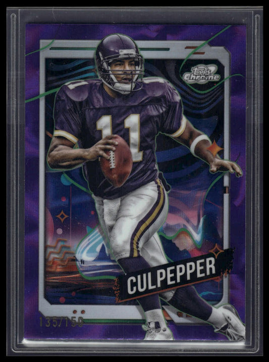 2024 Topps Chrome Cosmic #59 Daunte Culpepper Purple Nebula Refractors #/150