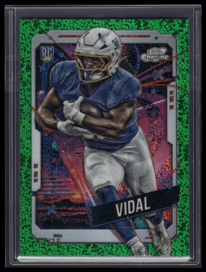2024 Topps Chrome Cosmic #157 Kimani Vidal Green Space Dust Refractors #/75