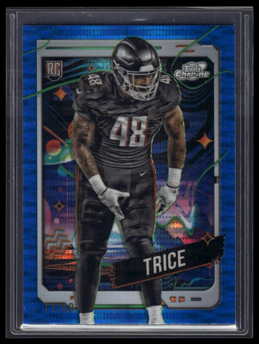 2024 Topps Chrome Cosmic #105 Bralen Trice Blue Moon Refractors #/99