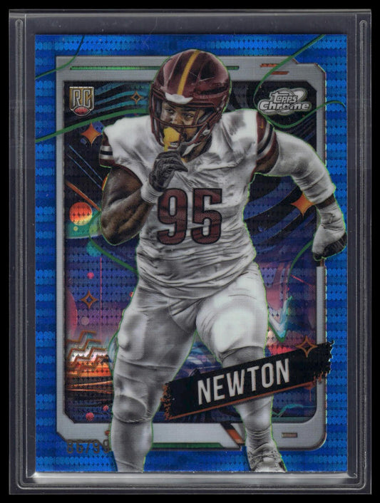 2024 Topps Chrome Cosmic #200 Jer'Zhan Newton Blue Moon Refractors #/99