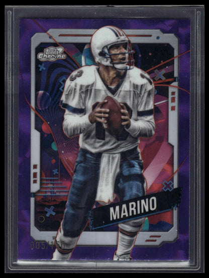 2024 Topps Chrome Cosmic #54 Dan Marino Purple Nebula Refractors #/150