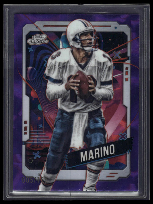 2024 Topps Chrome Cosmic #54 Dan Marino Purple Nebula Refractors #/150