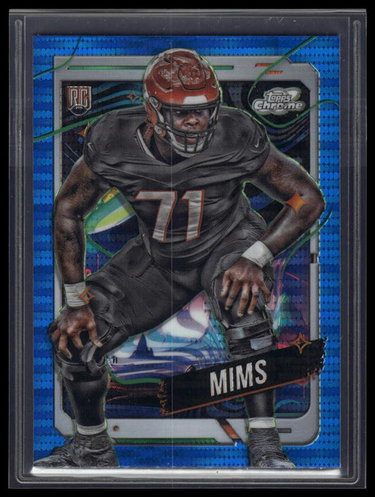 2024 Topps Chrome Cosmic #123 Amarius Mims Blue Moon Refractors #/99
