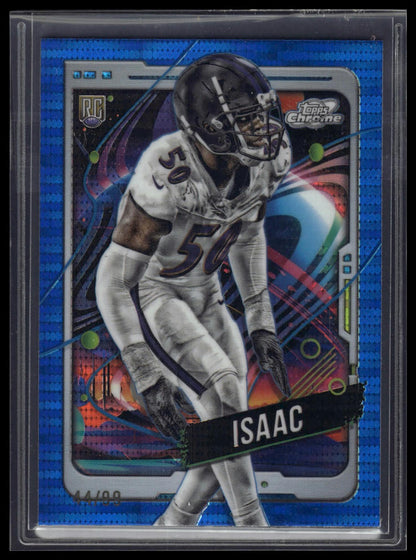 2024 Topps Chrome Cosmic #110 Adisa Isaac Blue Moon Refractors #/99
